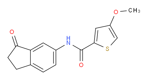 4-methoxy-N-(3-oxo-2,3-dihydro-1H-inden-5-yl)thiophene-2-carboxamide