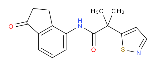 2-(isothiazol-5-yl)-2-methyl-N-(1-oxo-2,3-dihydro-1H-inden-4-yl)propanamide