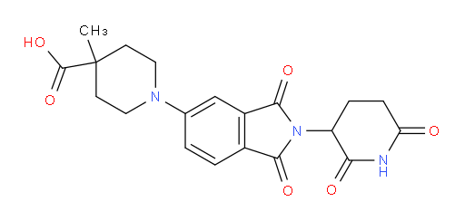 1-(2-(2,6-dioxopiperidin-3-yl)-1,3-dioxoisoindolin-5-yl)-4-methylpiperidine-4-carboxylic acid