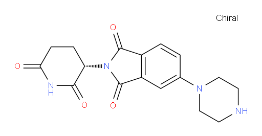 (S)-2-(2,6-dioxopiperidin-3-yl)-5-(piperazin-1-yl)isoindoline-1,3-dione