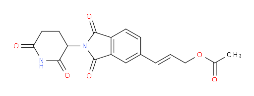 (E)-3-(2-(2,6-dioxopiperidin-3-yl)-1,3-dioxoisoindolin-5-yl)allyl acetate