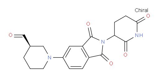 (3R)-1-(2-(2,6-dioxopiperidin-3-yl)-1,3-dioxoisoindolin-5-yl)piperidine-3-carbaldehyde