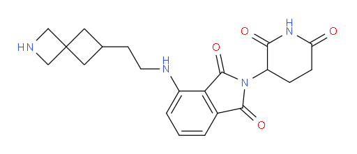 4-((2-(2-azaspiro[3.3]heptan-6-yl)ethyl)amino)-2-(2,6-dioxopiperidin-3-yl)isoindoline-1,3-dione