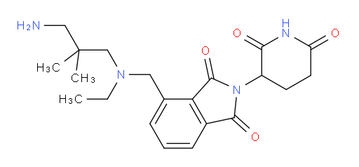 4-(((3-amino-2,2-dimethylpropyl)(ethyl)amino)methyl)-2-(2,6-dioxopiperidin-3-yl)isoindoline-1,3-dione