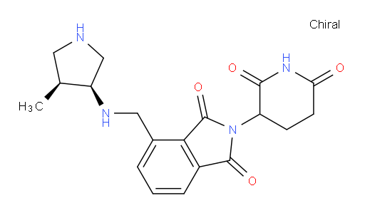 2-(2,6-dioxopiperidin-3-yl)-4-((((3S,4S)-4-methylpyrrolidin-3-yl)amino)methyl)isoindoline-1,3-dione