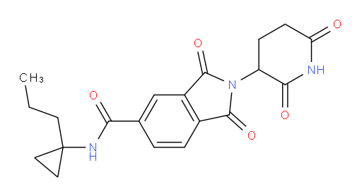 2-(2,6-dioxopiperidin-3-yl)-1,3-dioxo-N-(1-propylcyclopropyl)isoindoline-5-carboxamide