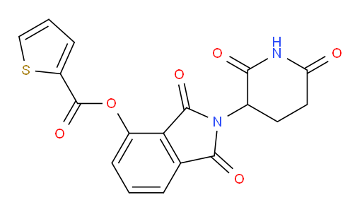 2-(2,6-dioxopiperidin-3-yl)-1,3-dioxoisoindolin-4-yl thiophene-2-carboxylate