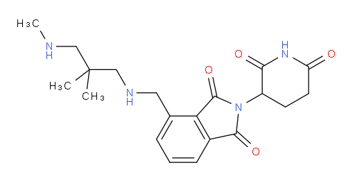4-(((2,2-dimethyl-3-(methylamino)propyl)amino)methyl)-2-(2,6-dioxopiperidin-3-yl)isoindoline-1,3-dione