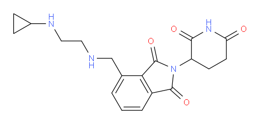 4-(((2-(cyclopropylamino)ethyl)amino)methyl)-2-(2,6-dioxopiperidin-3-yl)isoindoline-1,3-dione