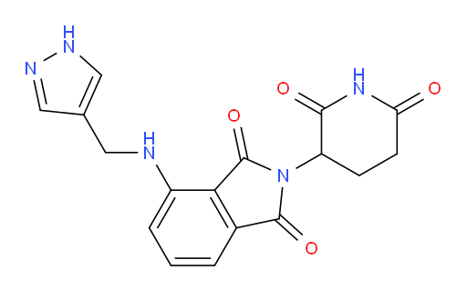 4-(((1H-pyrazol-4-yl)methyl)amino)-2-(2,6-dioxopiperidin-3-yl)isoindoline-1,3-dione