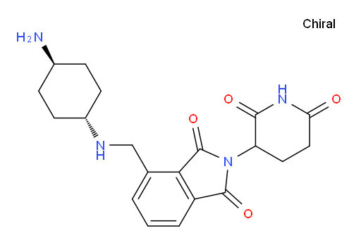 4-((((1r,4r)-4-aminocyclohexyl)amino)methyl)-2-(2,6-dioxopiperidin-3-yl)isoindoline-1,3-dione