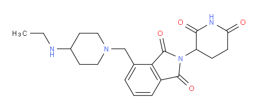2-(2,6-dioxopiperidin-3-yl)-4-((4-(ethylamino)piperidin-1-yl)methyl)isoindoline-1,3-dione