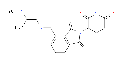 2-(2,6-dioxopiperidin-3-yl)-4-(((2-(methylamino)propyl)amino)methyl)isoindoline-1,3-dione