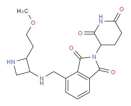 2-(2,6-dioxopiperidin-3-yl)-4-(((2-(2-methoxyethyl)azetidin-3-yl)amino)methyl)isoindoline-1,3-dione