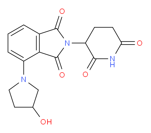 2-(2,6-dioxopiperidin-3-yl)-4-(3-hydroxypyrrolidin-1-yl)isoindoline-1,3-dione