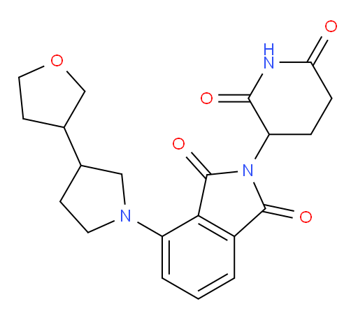 2-(2,6-dioxopiperidin-3-yl)-4-(3-(tetrahydrofuran-3-yl)pyrrolidin-1-yl)isoindoline-1,3-dione