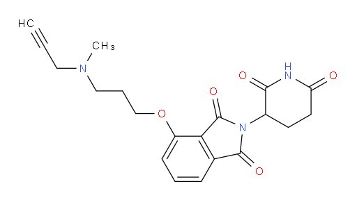 2-(2,6-dioxopiperidin-3-yl)-4-(3-(methyl(prop-2-yn-1-yl)amino)propoxy)isoindoline-1,3-dione