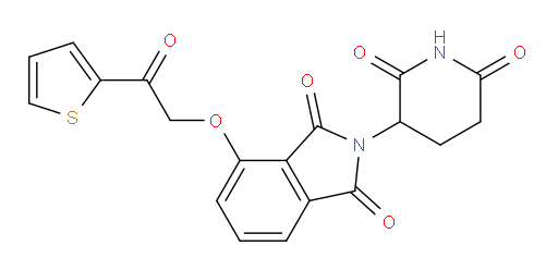 2-(2,6-dioxopiperidin-3-yl)-4-(2-oxo-2-(thiophen-2-yl)ethoxy)isoindoline-1,3-dione