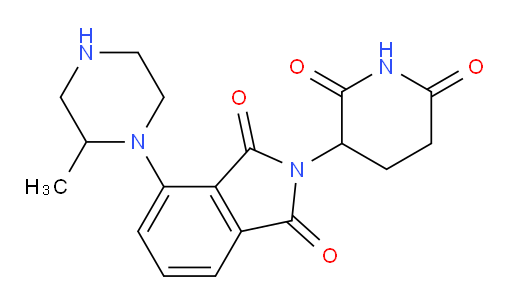 2-(2,6-dioxopiperidin-3-yl)-4-(2-methylpiperazin-1-yl)isoindoline-1,3-dione