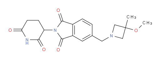 2-(2,6-dioxopiperidin-3-yl)-5-((3-methoxy-3-methylazetidin-1-yl)methyl)isoindoline-1,3-dione