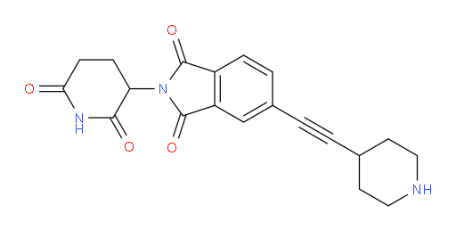 2-(2,6-dioxopiperidin-3-yl)-5-(piperidin-4-ylethynyl)isoindoline-1,3-dione