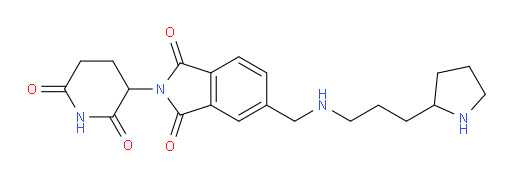 2-(2,6-dioxopiperidin-3-yl)-5-(((3-(pyrrolidin-2-yl)propyl)amino)methyl)isoindoline-1,3-dione