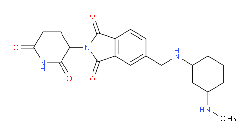 2-(2,6-dioxopiperidin-3-yl)-5-(((3-(methylamino)cyclohexyl)amino)methyl)isoindoline-1,3-dione