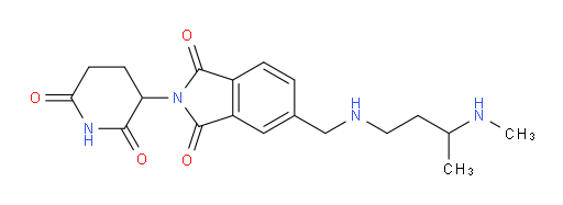 2-(2,6-dioxopiperidin-3-yl)-5-(((3-(methylamino)butyl)amino)methyl)isoindoline-1,3-dione