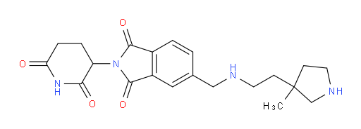 2-(2,6-dioxopiperidin-3-yl)-5-(((2-(3-methylpyrrolidin-3-yl)ethyl)amino)methyl)isoindoline-1,3-dione
