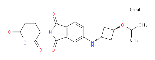 2-(2,6-dioxopiperidin-3-yl)-5-(((1s,3s)-3-isopropoxycyclobutyl)amino)isoindoline-1,3-dione