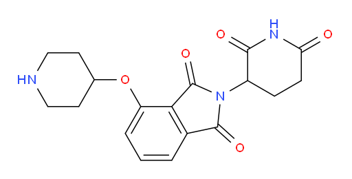 2-(2,6-dioxopiperidin-3-yl)-4-(piperidin-4-yloxy)isoindoline-1,3-dione