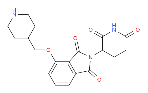 2-(2,6-dioxopiperidin-3-yl)-4-(piperidin-4-ylmethoxy)isoindoline-1,3-dione