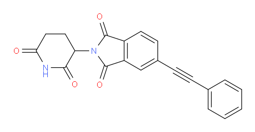 2-(2,6-dioxopiperidin-3-yl)-5-(phenylethynyl)isoindoline-1,3-dione