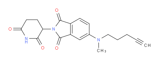 2-(2,6-dioxopiperidin-3-yl)-5-(methyl(pent-4-yn-1-yl)amino)isoindoline-1,3-dione