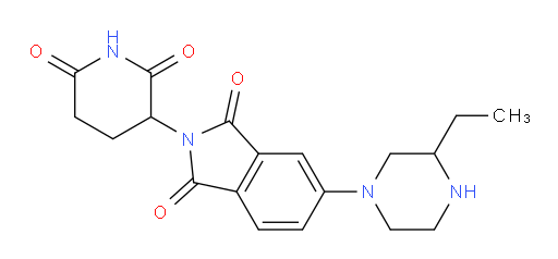 2-(2,6-dioxopiperidin-3-yl)-5-(3-ethylpiperazin-1-yl)isoindoline-1,3-dione