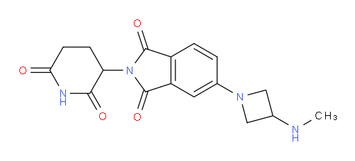 2-(2,6-dioxopiperidin-3-yl)-5-(3-(methylamino)azetidin-1-yl)isoindoline-1,3-dione