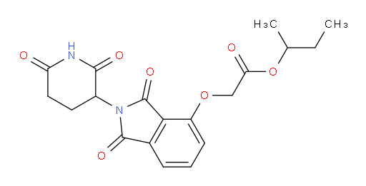sec-butyl 2-((2-(2,6-dioxopiperidin-3-yl)-1,3-dioxoisoindolin-4-yl)oxy)acetate
