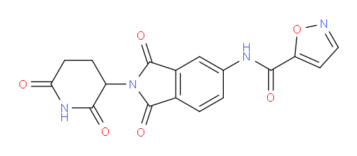 N-(2-(2,6-dioxopiperidin-3-yl)-1,3-dioxoisoindolin-5-yl)isoxazole-5-carboxamide
