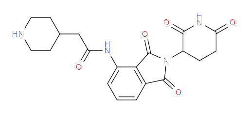 N-(2-(2,6-dioxopiperidin-3-yl)-1,3-dioxoisoindolin-4-yl)-2-(piperidin-4-yl)acetamide