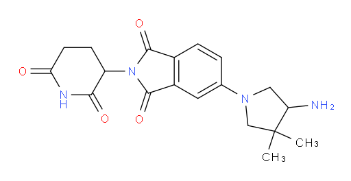 5-(4-amino-3,3-dimethylpyrrolidin-1-yl)-2-(2,6-dioxopiperidin-3-yl)isoindoline-1,3-dione