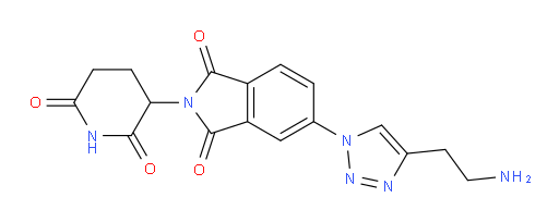 5-(4-(2-aminoethyl)-1H-1,2,3-triazol-1-yl)-2-(2,6-dioxopiperidin-3-yl)isoindoline-1,3-dione