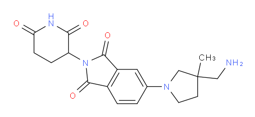 5-(3-(aminomethyl)-3-methylpyrrolidin-1-yl)-2-(2,6-dioxopiperidin-3-yl)isoindoline-1,3-dione