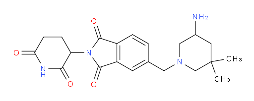 5-((5-amino-3,3-dimethylpiperidin-1-yl)methyl)-2-(2,6-dioxopiperidin-3-yl)isoindoline-1,3-dione