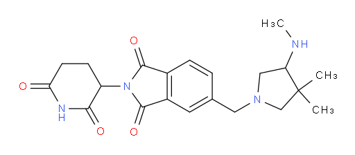 5-((3,3-dimethyl-4-(methylamino)pyrrolidin-1-yl)methyl)-2-(2,6-dioxopiperidin-3-yl)isoindoline-1,3-dione