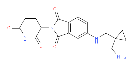 5-(((1-(aminomethyl)cyclopropyl)methyl)amino)-2-(2,6-dioxopiperidin-3-yl)isoindoline-1,3-dione