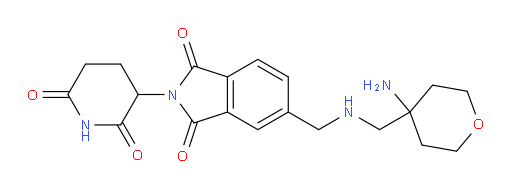 5-((((4-aminotetrahydro-2H-pyran-4-yl)methyl)amino)methyl)-2-(2,6-dioxopiperidin-3-yl)isoindoline-1,3-dione