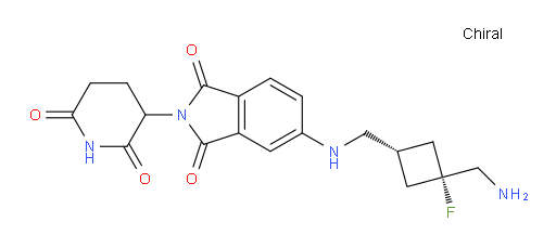 5-((((1s,3s)-3-(aminomethyl)-3-fluorocyclobutyl)methyl)amino)-2-(2,6-dioxopiperidin-3-yl)isoindoline-1,3-dione