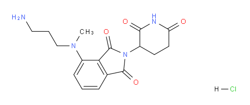 4-((3-aminopropyl)(methyl)amino)-2-(2,6-dioxopiperidin-3-yl)isoindoline-1,3-dione hydrochloride