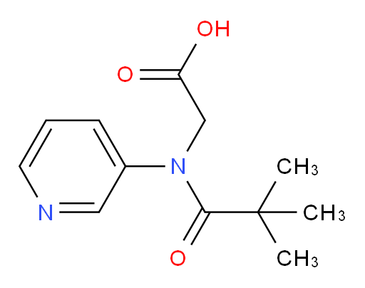 2-(N-(pyridin-3-yl)pivalamido)acetic acid