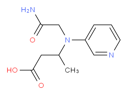 3-((2-amino-2-oxoethyl)(pyridin-3-yl)amino)butanoic acid